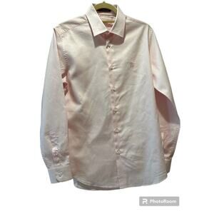 Roberto Cavalli Mens Cotton Classic Dress Shirt Pink with Logo Size 16/41
